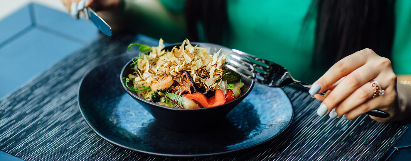 Try some healthy food